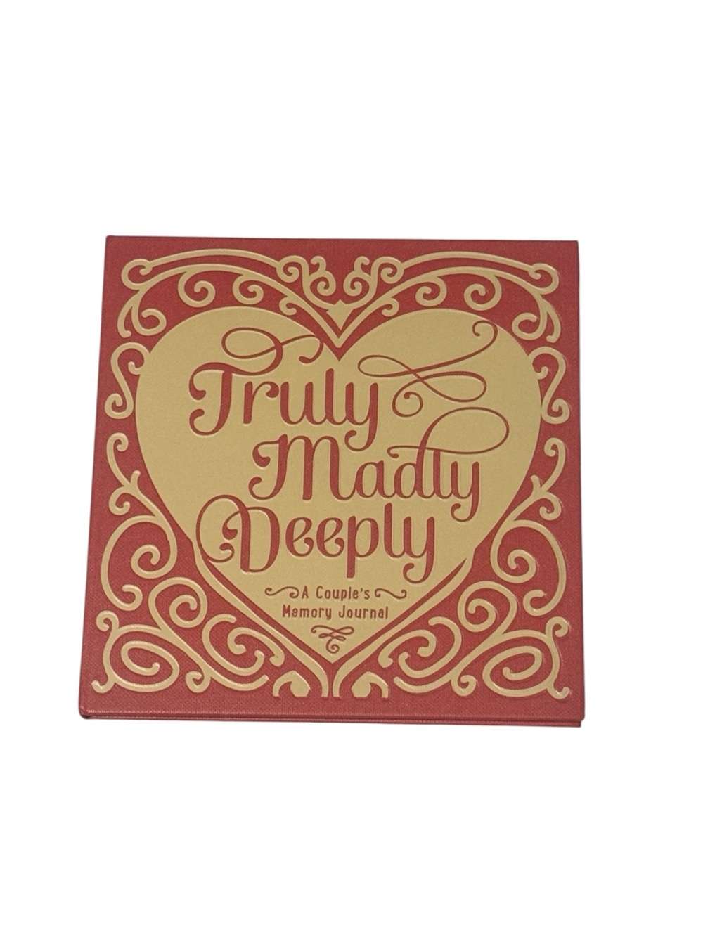 Truly Madly Deeply Couples Memory Journal - Red & Gold